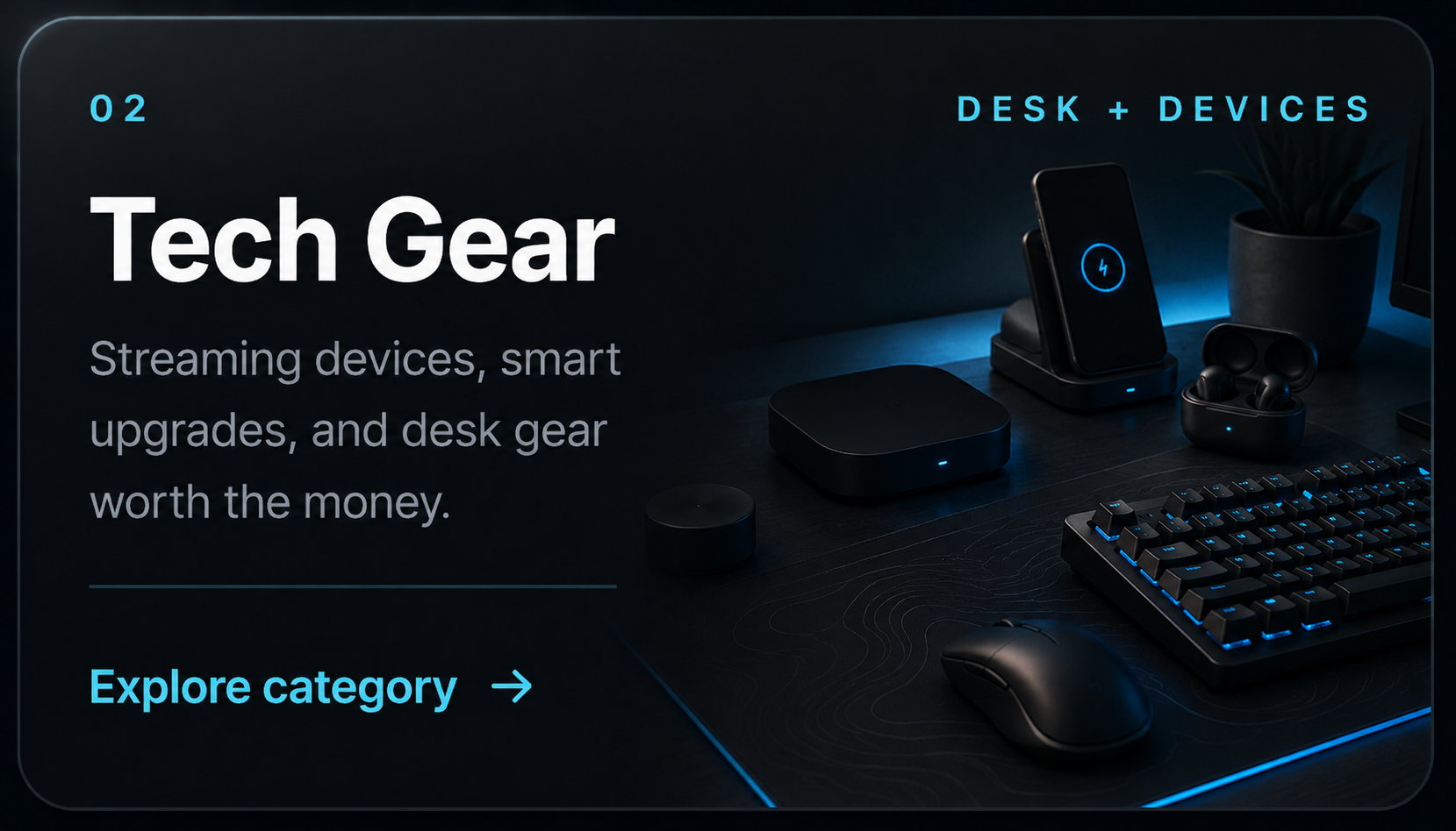 Tech Gear category card